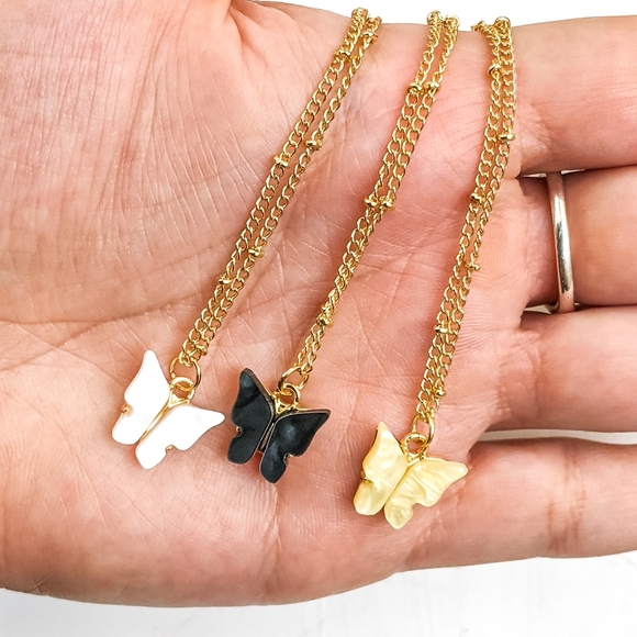 Holographic Iridescent Acrylic Gold Jewelry Sets - Picture 9 of 12